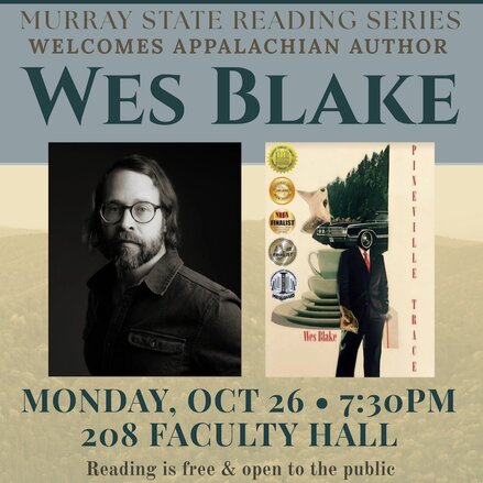 flyer with Wes Blake and novella cover