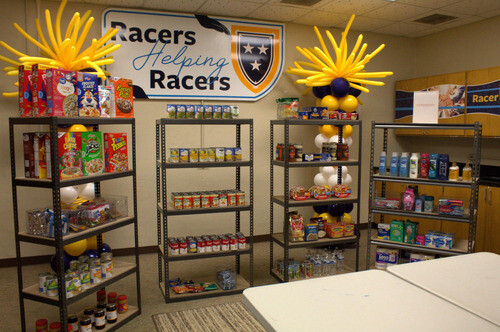 Racers Helping Racers food pantry