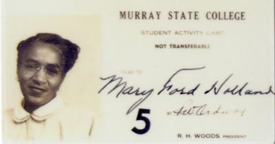 Mary Ford Holland student ID